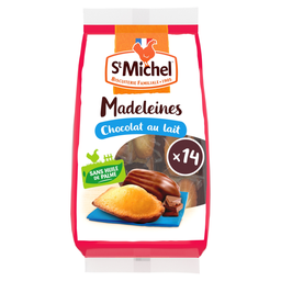 ST MICHEL Madeleines nappées de chocolat sans huile de palme 350 g