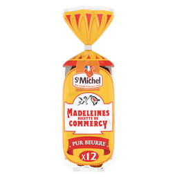ST MICHEL Madeleines recette de Commercy pur beurre individuels 300 g