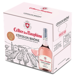 CELLIER DES DAUPHINS Vino rosado AOP Côtes du Rhône Prestige 75 cl
