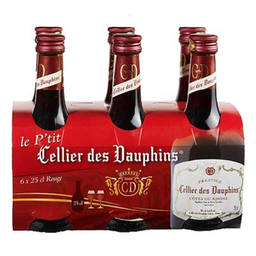CELLIER DES DAUPHINS Côtes du Rhône Tinto 6 x 25 cl
