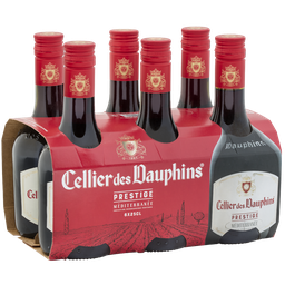CELLIER DES DAUPHINS Vino tinto IGP Prestige Méditerranée 6x25cl