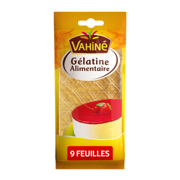 VAHINE Gelatina alimentaria 9 hojas de 17 g