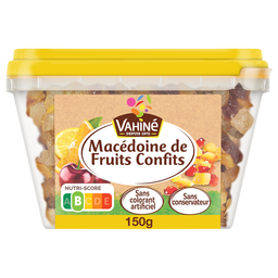VAHINE Macedonia de frutas confitadas 150 g