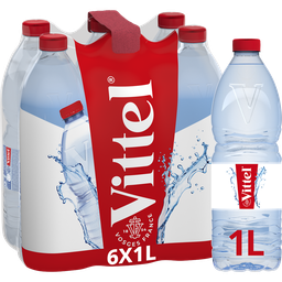 VITTEL Agua mineral natural sin gas 6 x 1 L