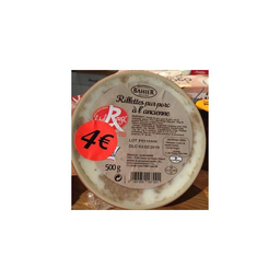 BAHIER rillette pporc anc 500g