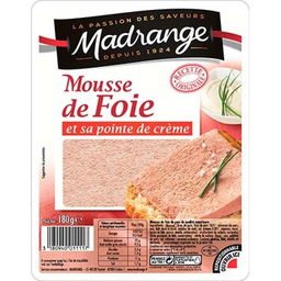 MADRANGE Mousse De Foie Recette Fondant 1 Tranche 180