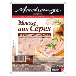 MADRANGE Terrine Cepes Recette Forestiere 180