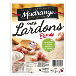 MADRANGE Tiras de tocino ahumado 2x100g
