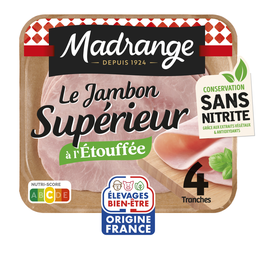 MADRANGE Jamón de cerdo Le Gourmet al vapor sin corteza 160 g