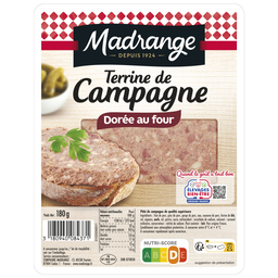MADRANGE Terrina de campo dorada al horno 180 g