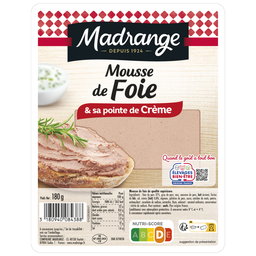 MADRANGE Mousse de hígado con un toque de crema 180 g