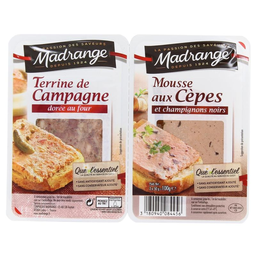 MADRANGE Dúo Terrina de Campo y Mousse de Boletus 100 g