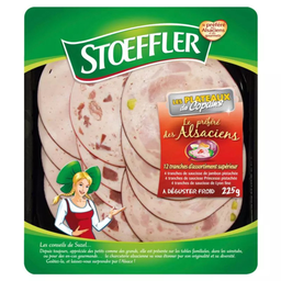 STOEFFLER Trio de charcuterie d'Alsace 4 portions 225g