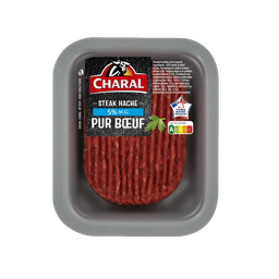 CHARAL Haché 5% Viande de Boeuf Français 125 g