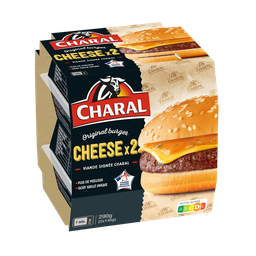 CHARAL Cheese Burgers 2 x 145g