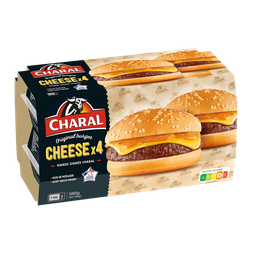 CHARAL Burger Cheese 4 x 145 g