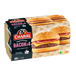 CHARAL Bacon Cheeseburger 4 x 155 g