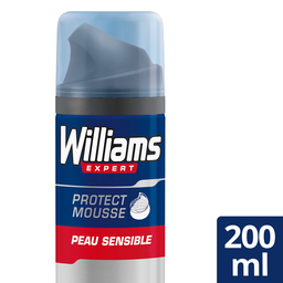 WILLIAMS Espuma de Afeitar Piel Sensible Hombre Calmante Aloe Vera Expert 200 ml
