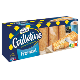 PASQUIER Brioche Les Grilletines Wheat Toasted Bread 242 g