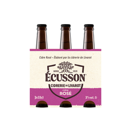 ECUSSON Cidre rosé 2,5° 3x33 cl