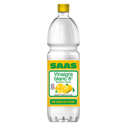 SAAS Vinagre de álcool branco aroma limão 1 L