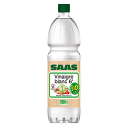 SAAS Vinagre de álcool branco bio 6° 1 L