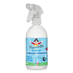 PAULETTE Vinaigre ménager anticalcaire parfum framboise Spray 500 ml
