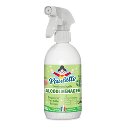 PAULETTE Alcool Ménager Parfum Rose Pulve 500 ml