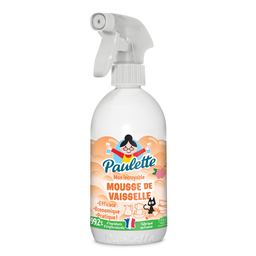 PAULETTE Mousse vaisselle Rose Parfum frais 500 ml