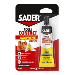 SADER Pegamento de contacto de neopreno líquido todos los materiales 55 ml