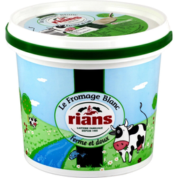 RIANS Fromage Blanc Nature — le seau de 2kg