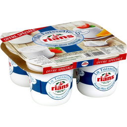 RIANS Faisselle 0% MG 4 pots de 100 g