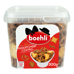 BOEHLI Sortido cocktail biscoitos salgados 300 g