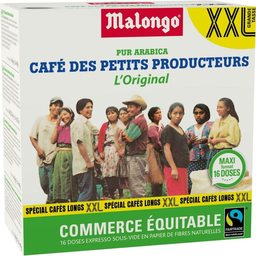 MALONGO Café Pur Arabica Des Ptits Producteurs Monodosis Senseo 96 g