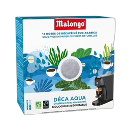 MALONGO Café descafeinado en dosis BIO 16 dosis de 6,5 g