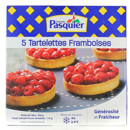 PASQUIER Tarta de Frambuesa 550 g
