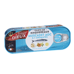 LE TRESOR DES DIEUX Filetes de cavala com Muscadet AOC e 7 aromáticas 176 g