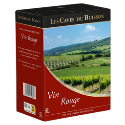 LES CAVES DU BUISSON Vin de la Communauté Européenne rouge BIB / CUBI 5l