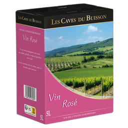 LES CAVES DU BUISSON Vin de la Communauté Européenne rosé BIB / CUBI 5l