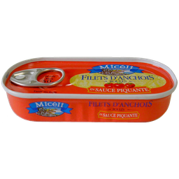 MICELI Filets d'anchois roulés sauce piquante net égoutté 32,5 g