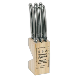 JEAN DUBOST Lot de 6 couteaux à steak laguiole inox laguiole - 16572 - jean dubost