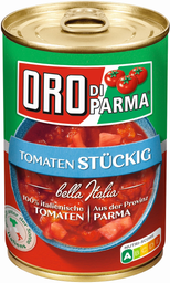 HENGSTENBERG Oro di parma stückige, geschälte tomate 425ml