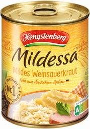HENGSTENBERG mildessa mildes weinsauerkraut 6 portionen 850ml