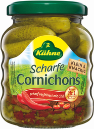 KÜHNE Cocktail Cornichons Scharf 180g
