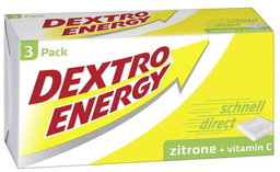 DEXTRO ENERGY zitrone + vitamin c, 3-Pack, 138g, 20 pcs