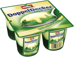 MÜLLER Doppel Decker Waldmeister & Baunilha 4 x 125 g