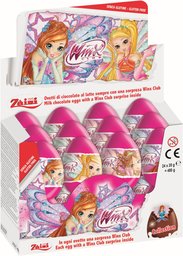 ZAINI Huevos de chocolate con sorpresa Winx 24 x 20 g