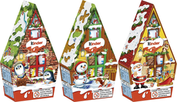 KINDER Ferrero christmas mini mix weihnachtshäuschen 76g, display, 240 pcs