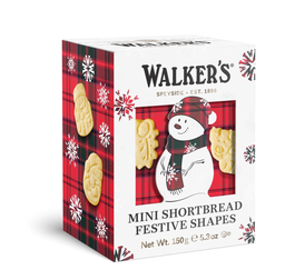 WALKERS Sablés pur beurre en forme de bonhommes de Noel 150 g