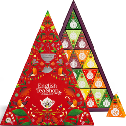 Tee-Pyramidenbeutel Adventskalender Mosaik, Vermelho 50 g